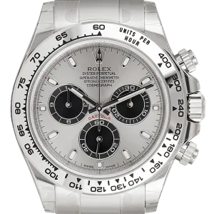 Rolex Daytona 18ct White Gold with Steel and Black Dial 116509
