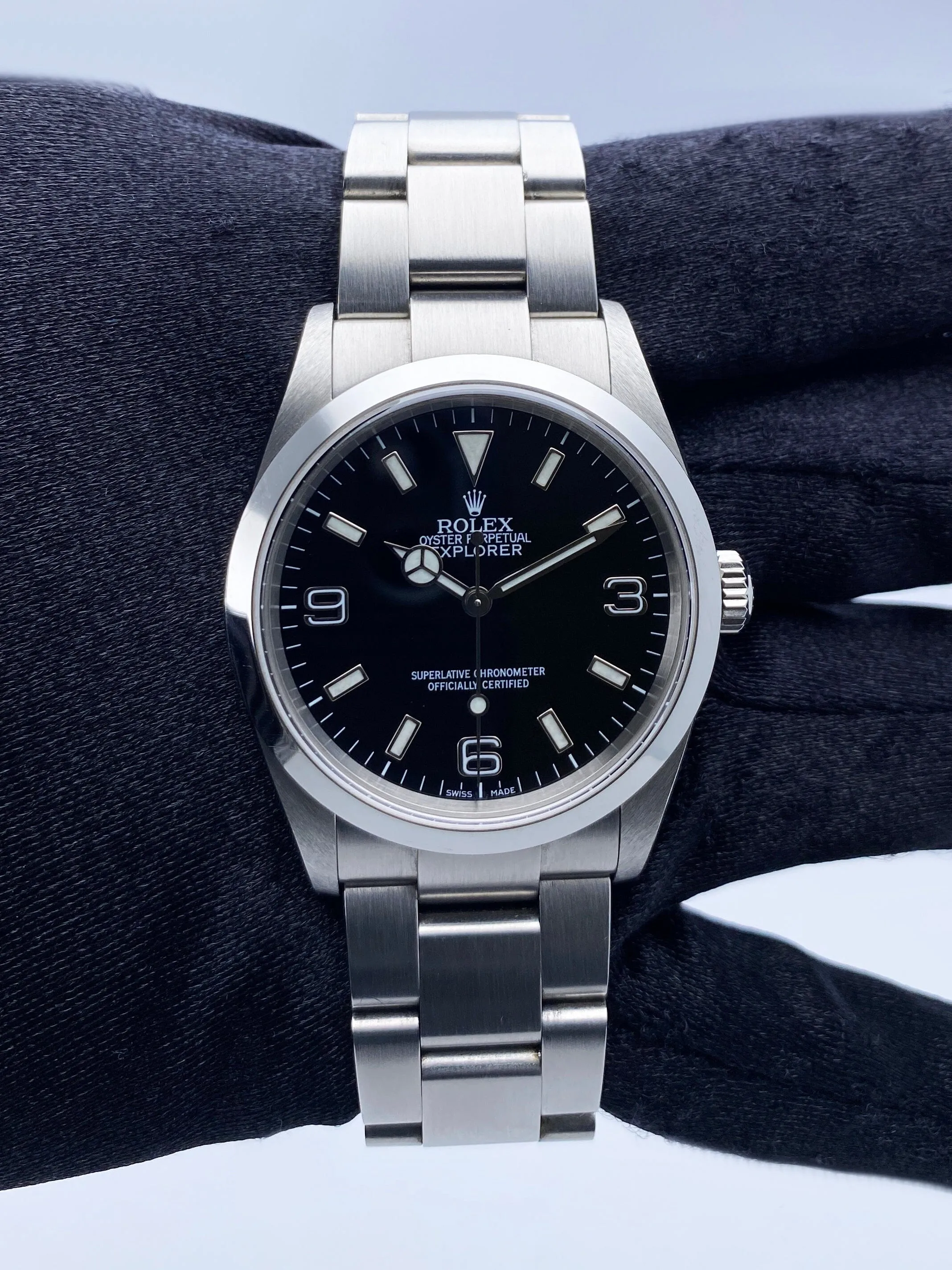 Rolex Explorer 114270 Black Dial Stainless Steel Mens Watch