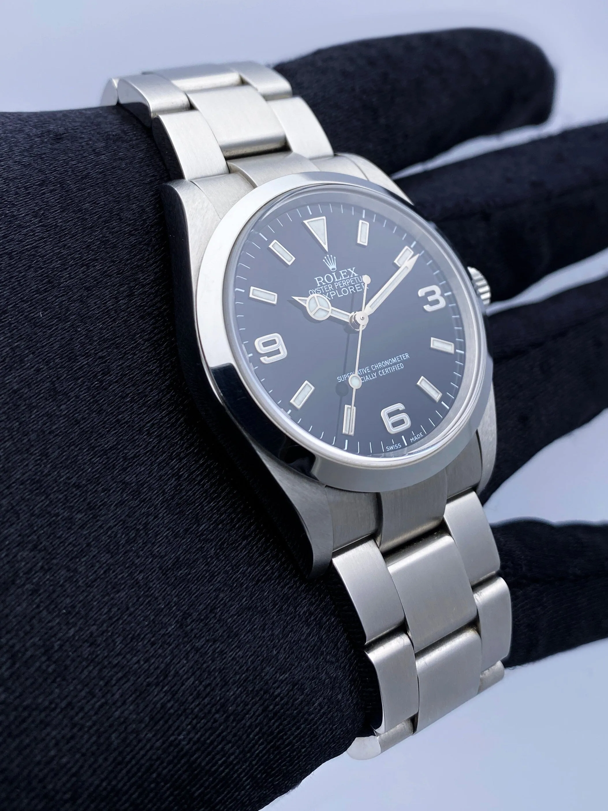 Rolex Explorer 114270 Black Dial Stainless Steel Mens Watch