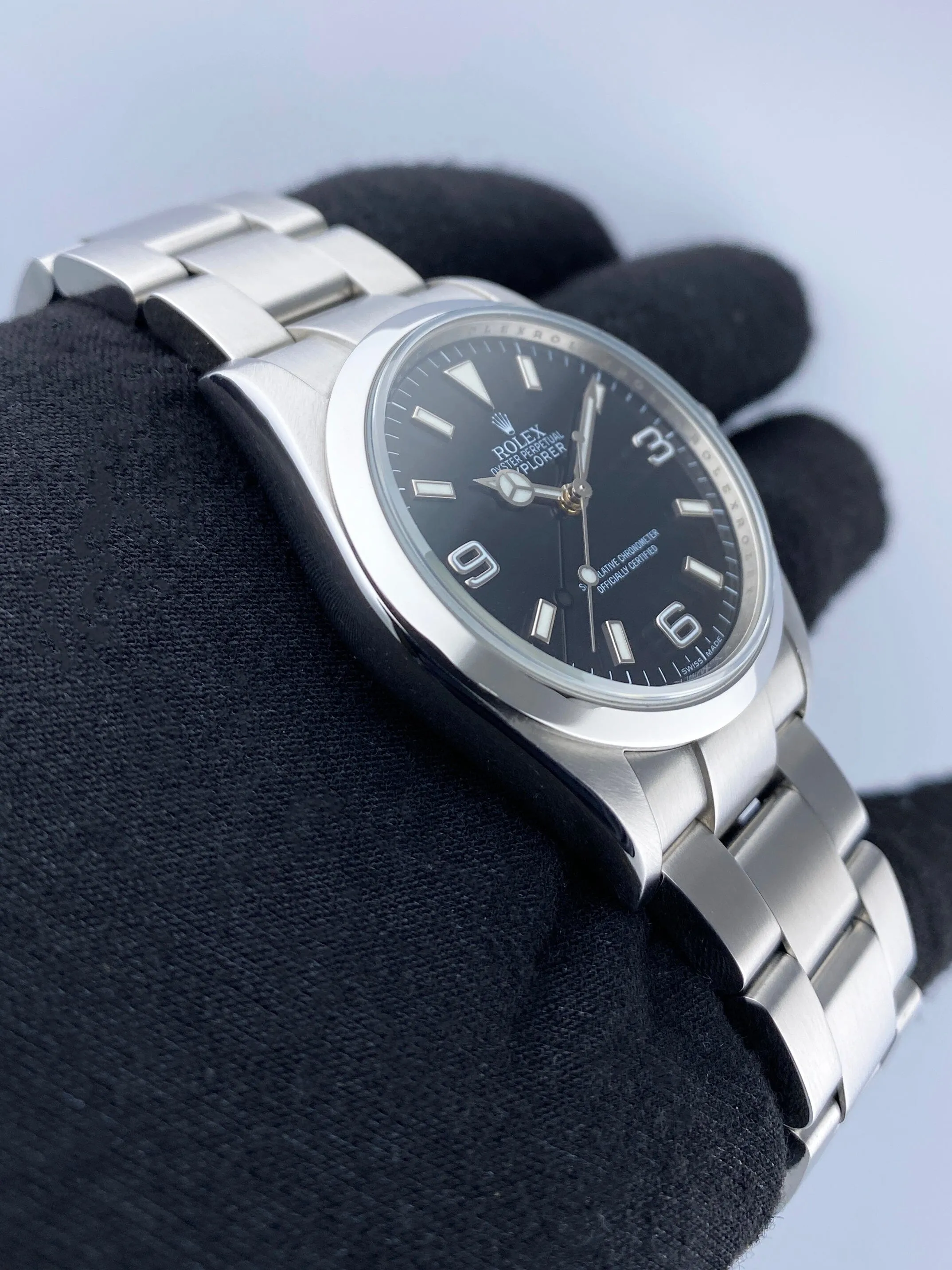 Rolex Explorer 114270 Engraved Mens Watch