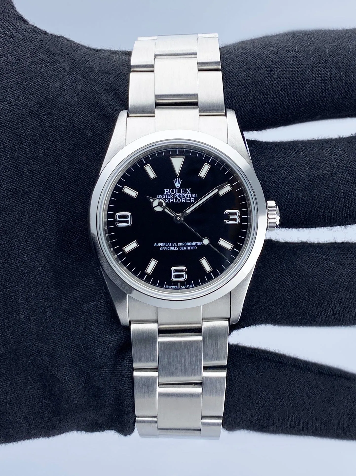 Rolex Explorer 114270 Engraved Mens Watch