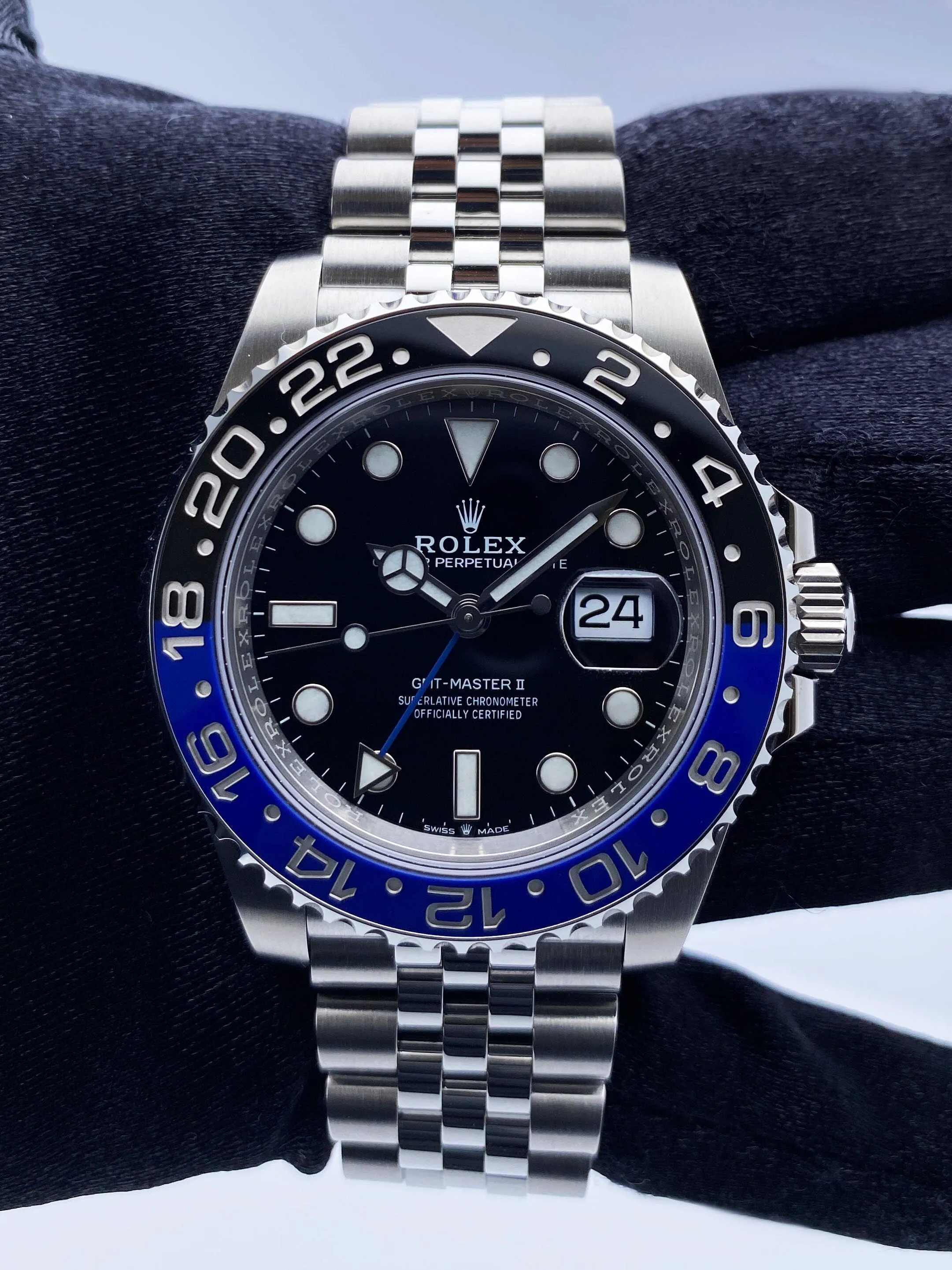 Rolex GMT-Master II 126710BLNR "Batgirl" Mens Watch Box & Papers