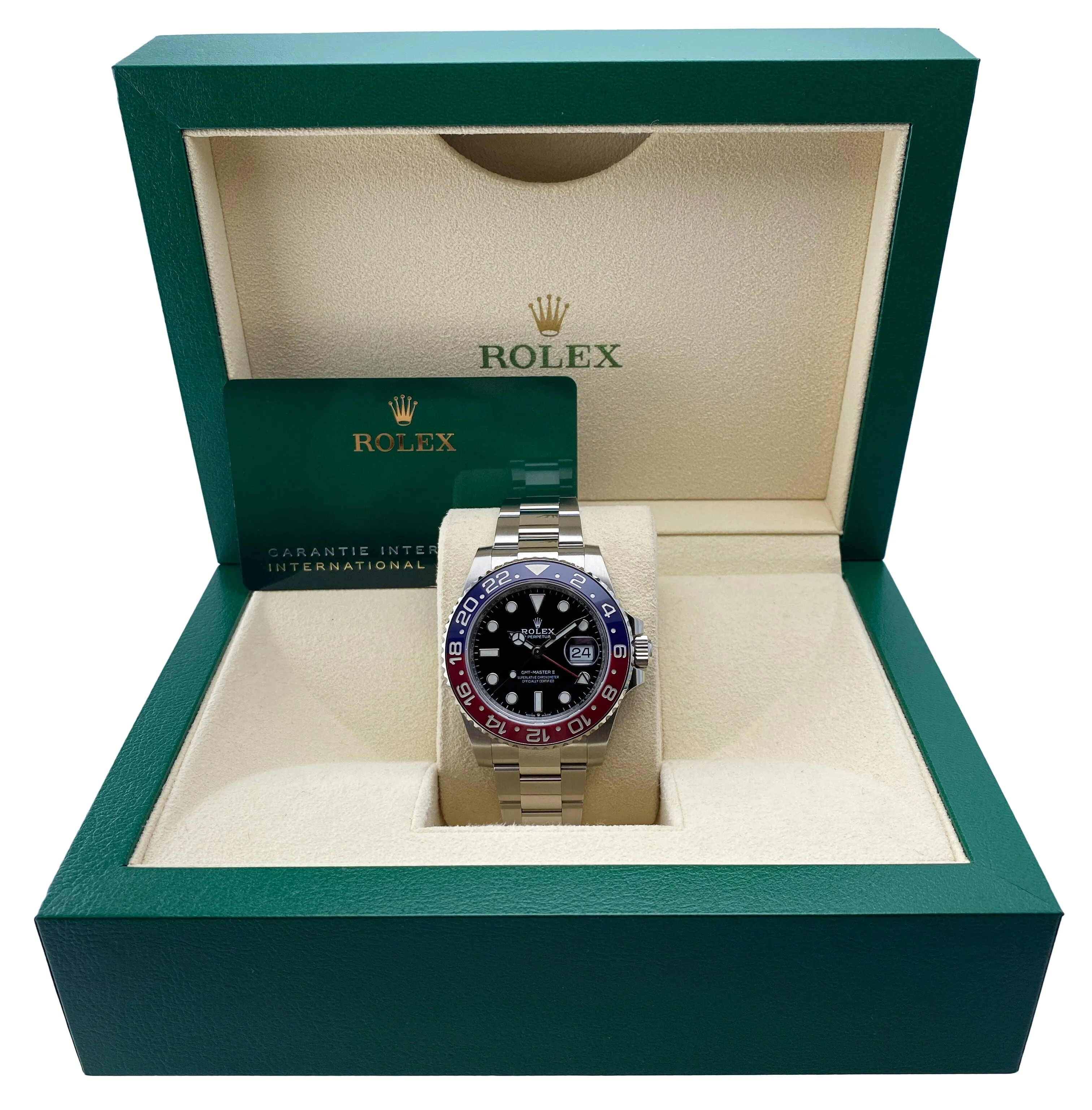 Rolex GMT-MASTER ll 126710BLRO "Pepsi" Bezel Mens Watch Box Papers