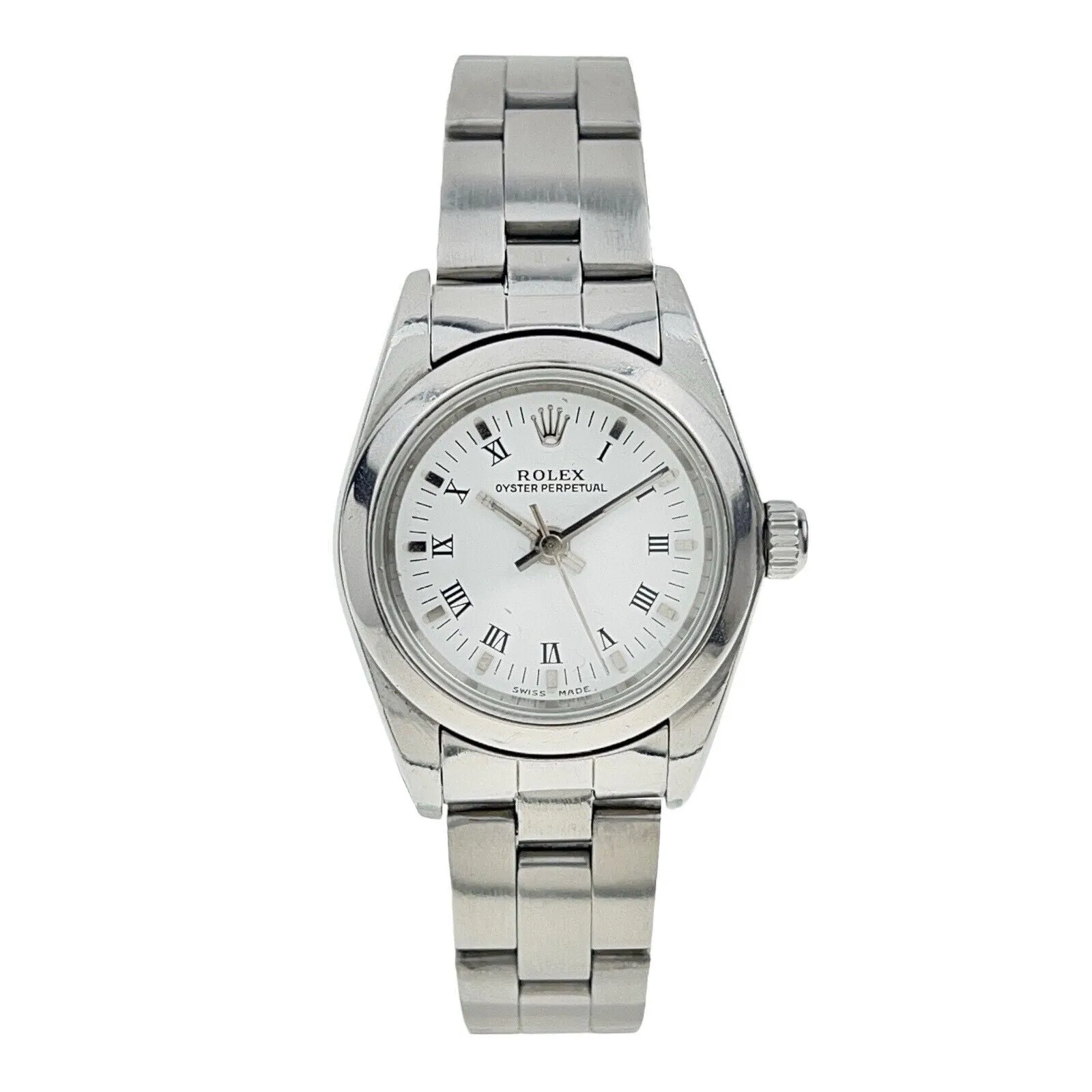 Rolex Oyster Perpetual 24 Stainless Steel White 24mm Automatic Women’s Watch