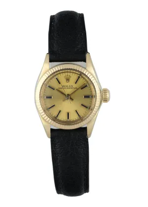 Rolex Oyster Perpetual 6719 Yellow Gold Ladies Watch