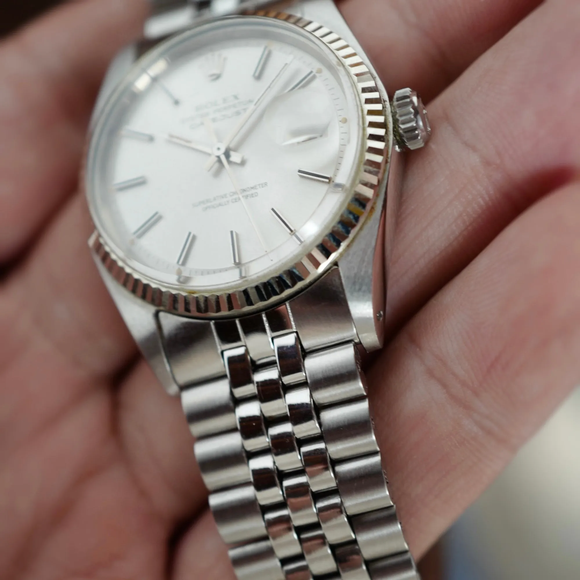 Rolex Steel Datejust Ref. 1601 in Like-New Condition with Original Warranty (New Arrival)