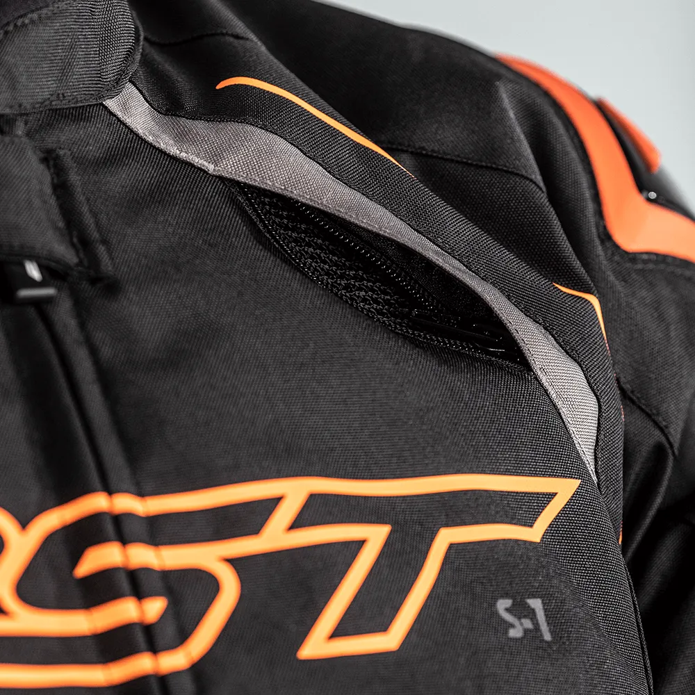 RST S-1 CE TEXTILE JACKET [BLACK/NEON ORANGE]
