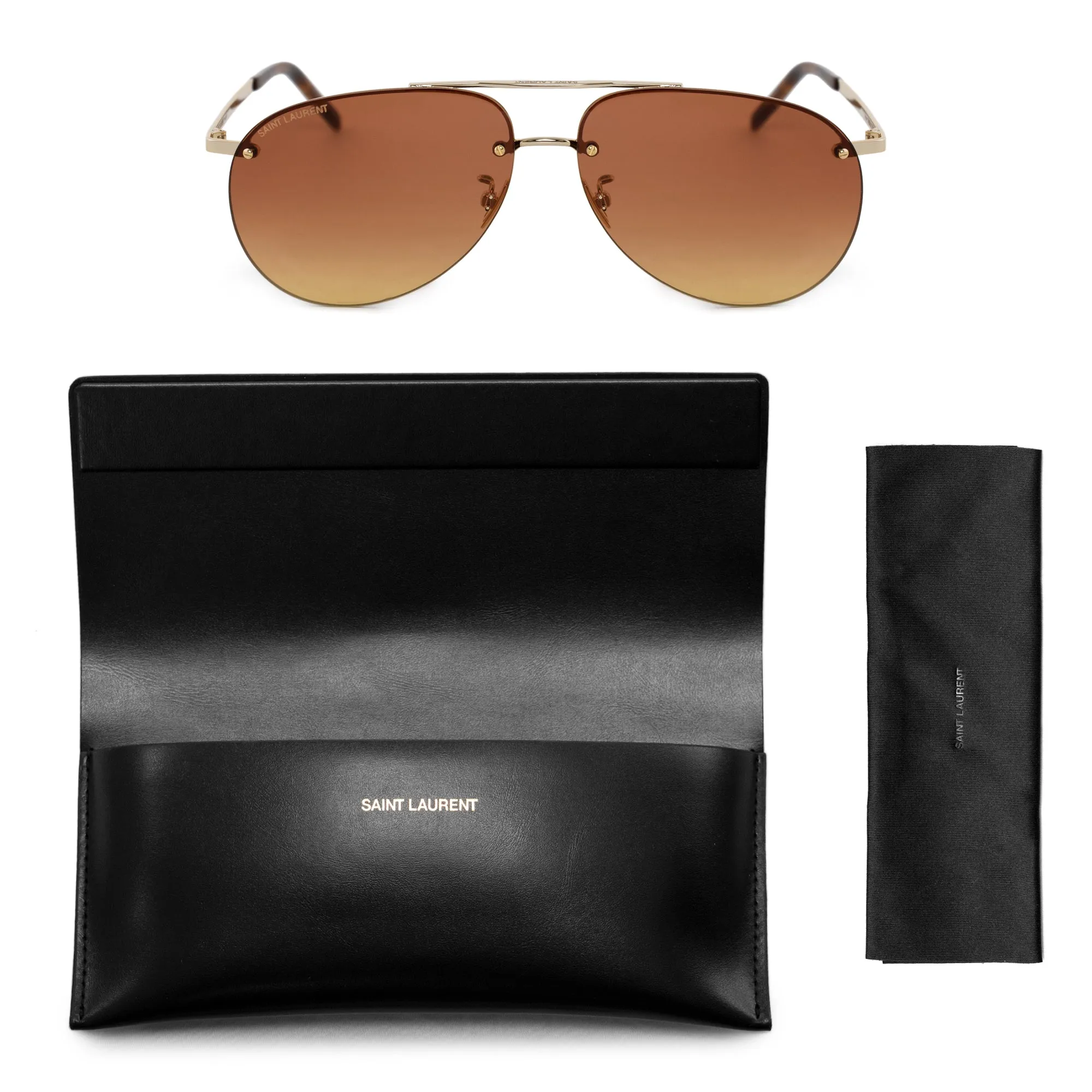 Saint Laurent Aviator Sunglasses SL416 005 60