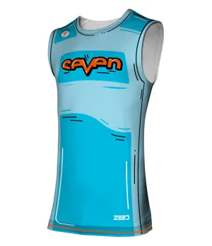 SALES SAMPLE : Seven Zero Hijack Over Jersey (Cyan) (MD)