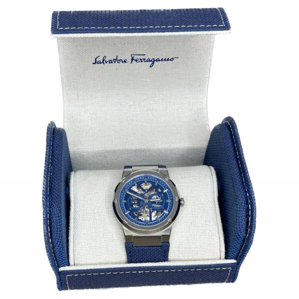Salvatore Ferragamo F-80 Skeleton Limited Edition - Blue Strap