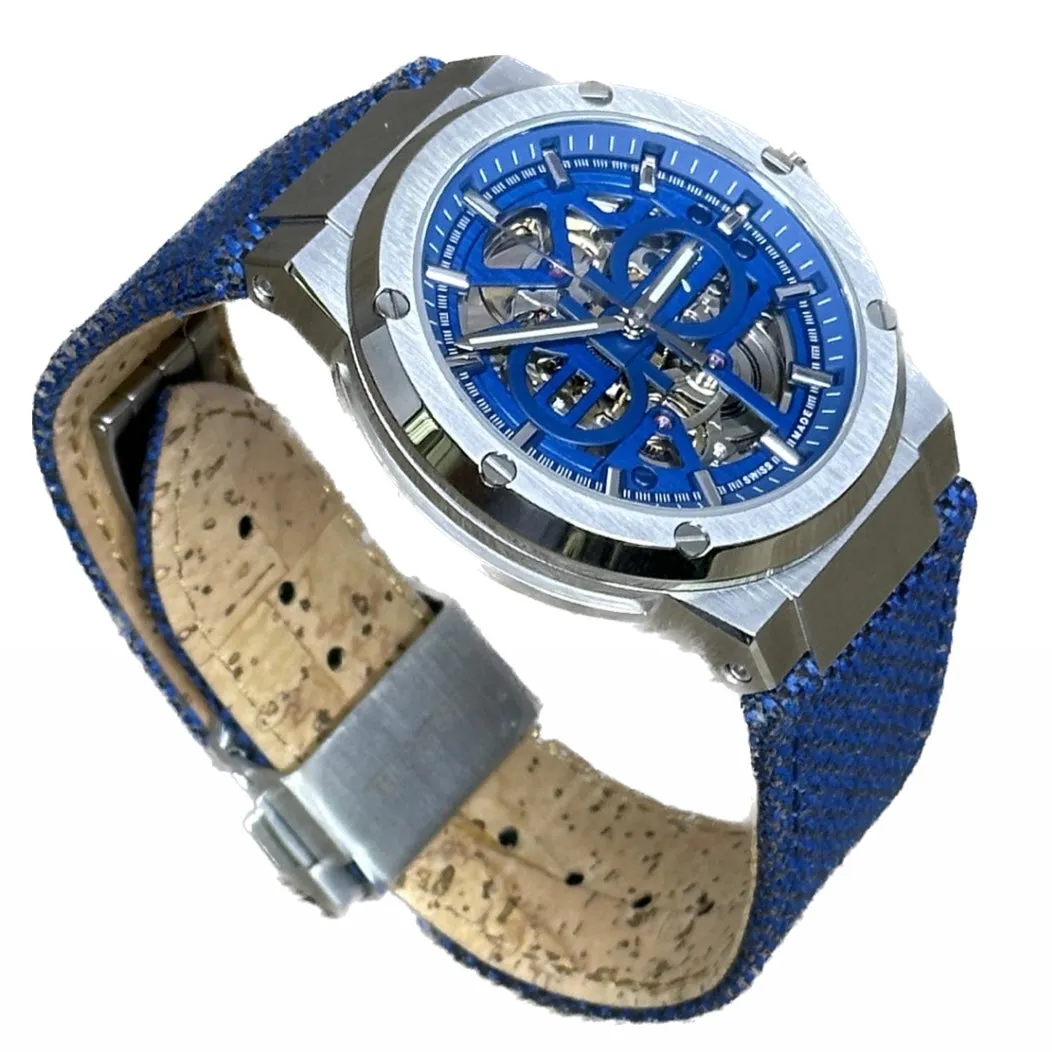 Salvatore Ferragamo F-80 Skeleton Limited Edition - Blue Strap