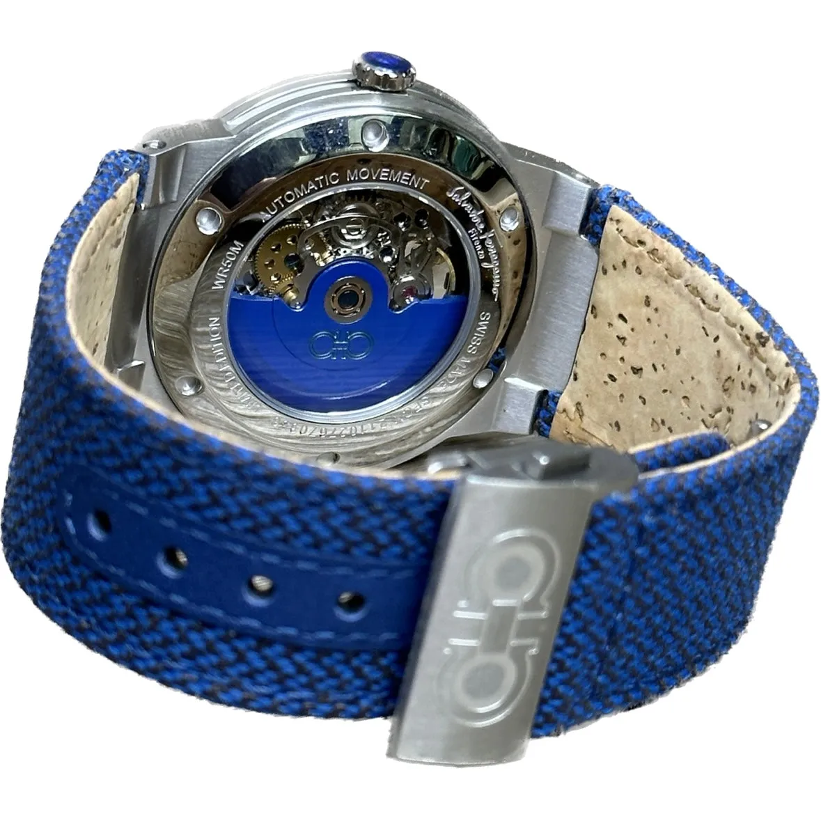 Salvatore Ferragamo F-80 Skeleton Limited Edition - Blue Strap