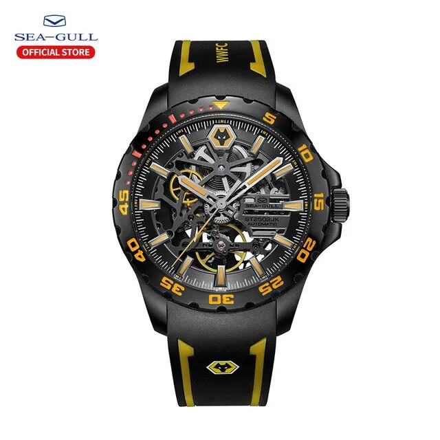 Sea-Gull Automatic Mechanical watch with Skeleton dial. Model: 815.92.1877HK