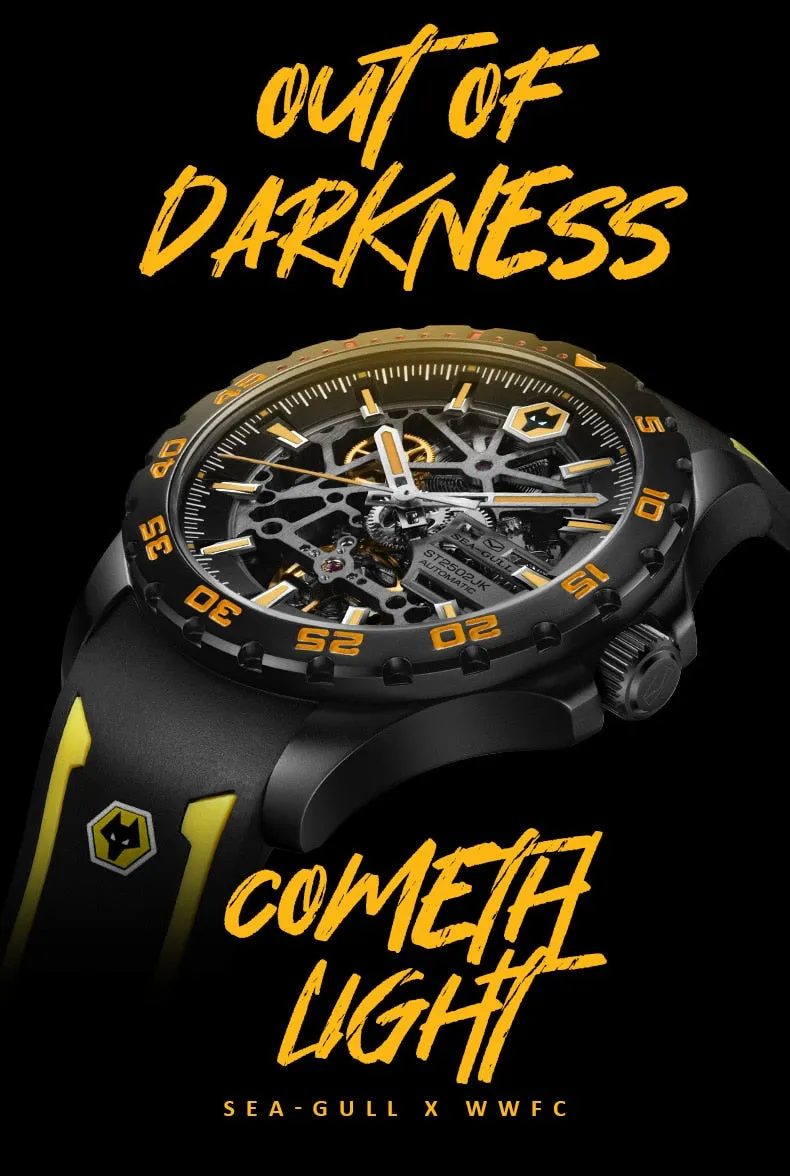 Sea-Gull Automatic Mechanical watch with Skeleton dial. Model: 815.92.1877HK
