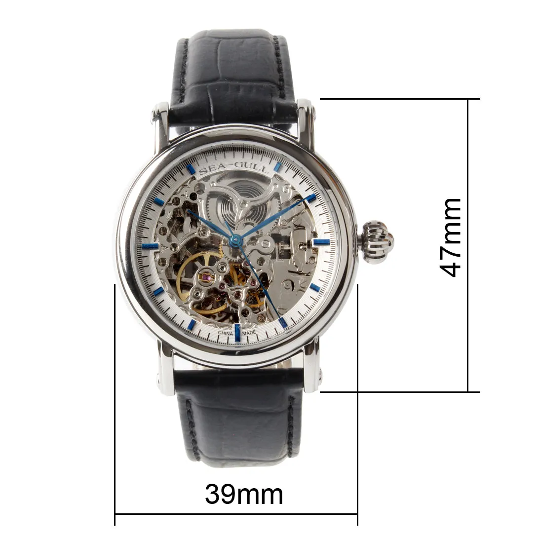 Seagull Skeleton See-Through Window Self Wind Automatic Watch M182SK