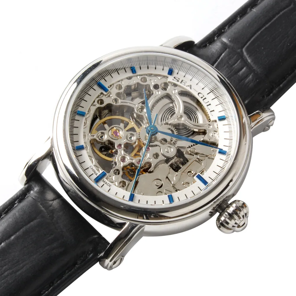 Seagull Skeleton See-Through Window Self Wind Automatic Watch M182SK