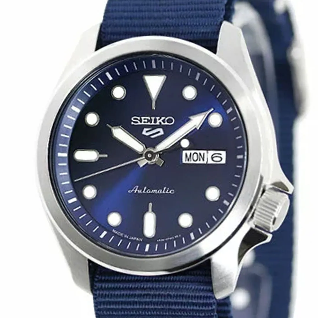 Seiko 5 Sports Blue Dial Automatic Nylon JDM Watch SBSA053