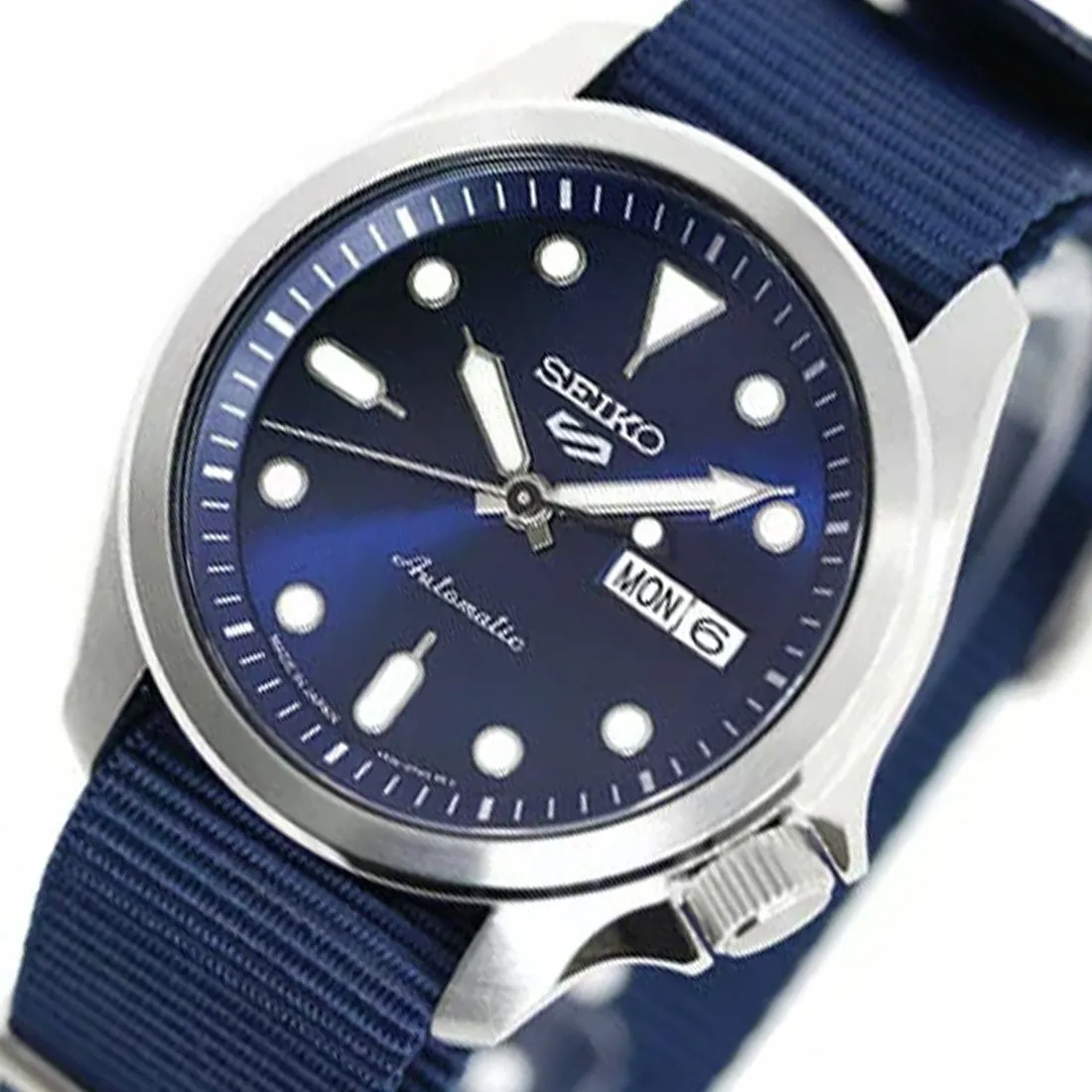 Seiko 5 Sports Blue Dial Automatic Nylon JDM Watch SBSA053