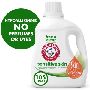 Sensitive Skin Free & Clear Liquid Laundry Detergent Soap, 105 Fl Oz, 105 Loads