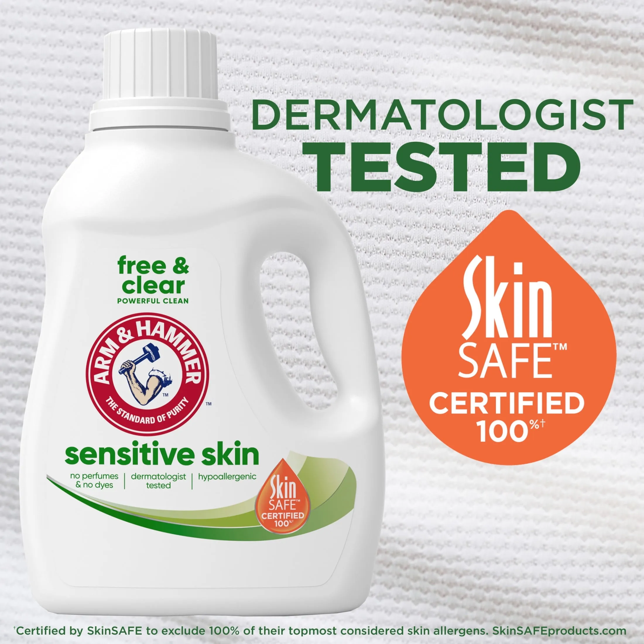 Sensitive Skin Free & Clear Liquid Laundry Detergent Soap, 170 Fl Oz, 170 Loads