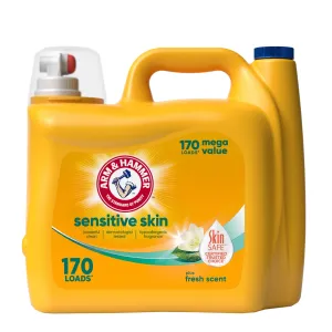 Sensitive Skin plus Fresh Scent, 170 Loads Liquid Laundry Detergent, 170 Fl Oz