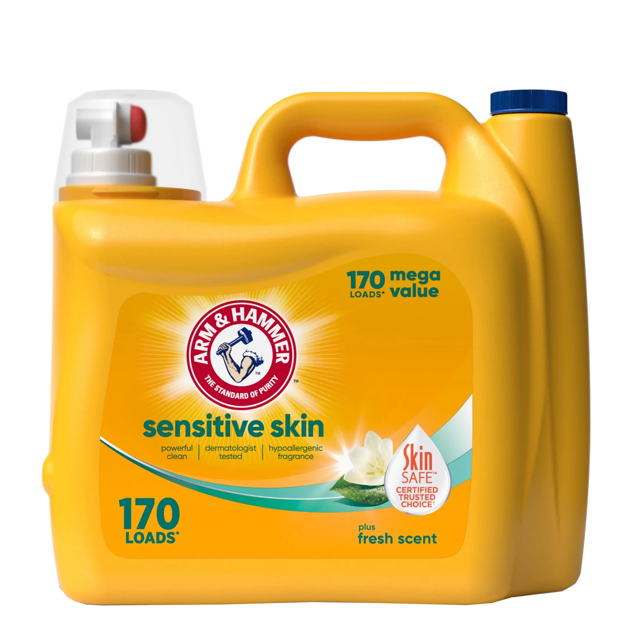 Sensitive Skin plus Fresh Scent, 170 Loads Liquid Laundry Detergent, 170 Fl Oz