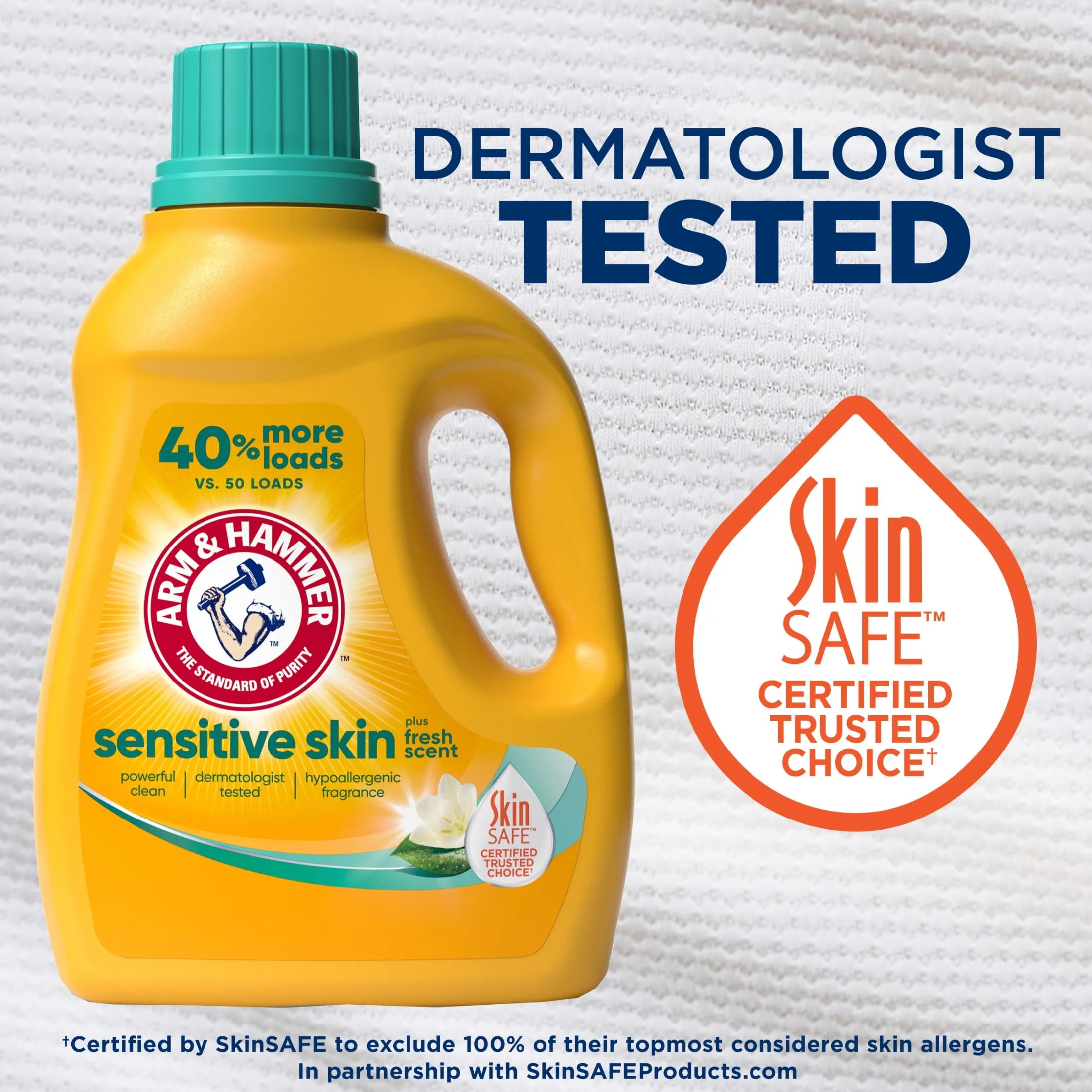 Sensitive Skin plus Fresh Scent, 170 Loads Liquid Laundry Detergent, 170 Fl Oz
