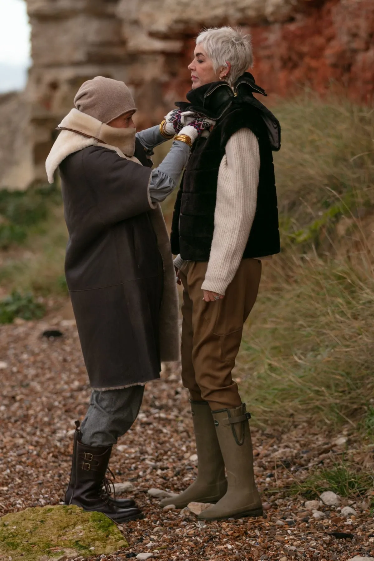Shearling Collar Neck warmers