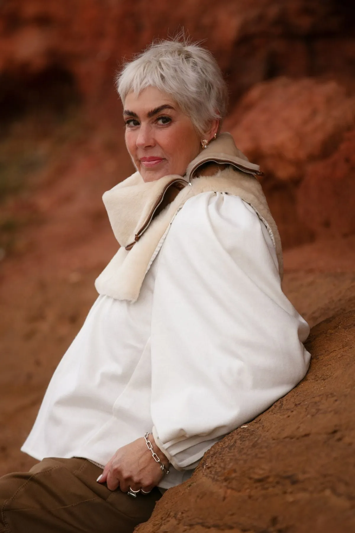 Shearling Collar Neck warmers