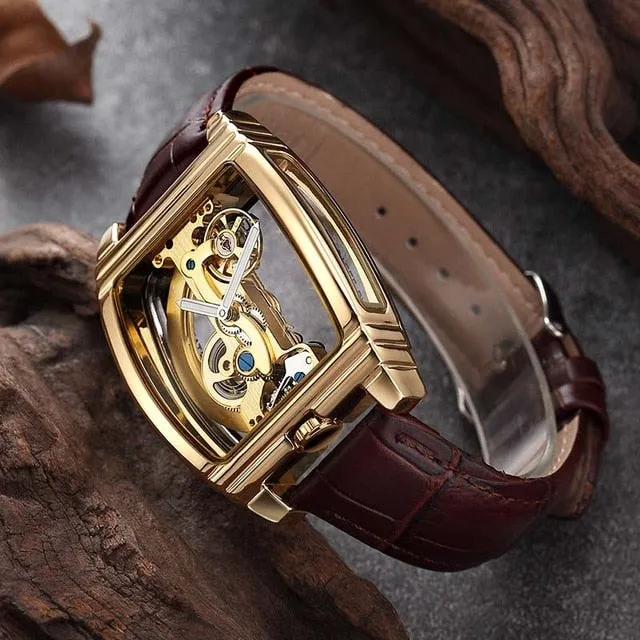 SHENHUA Automatic Skeleton Wristwatch with  Tourbillon style design