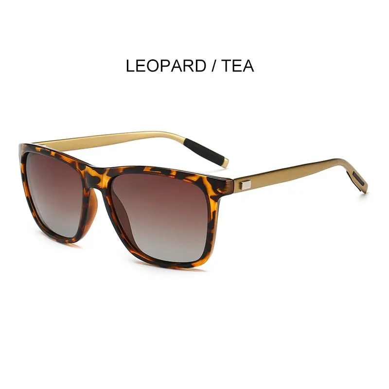 SIMPRECT Aluminium Magnesium Polarized Sunglasses For Men 2023 UV400 High Quality Luxury Brand Designer Square Sun Glasses Women