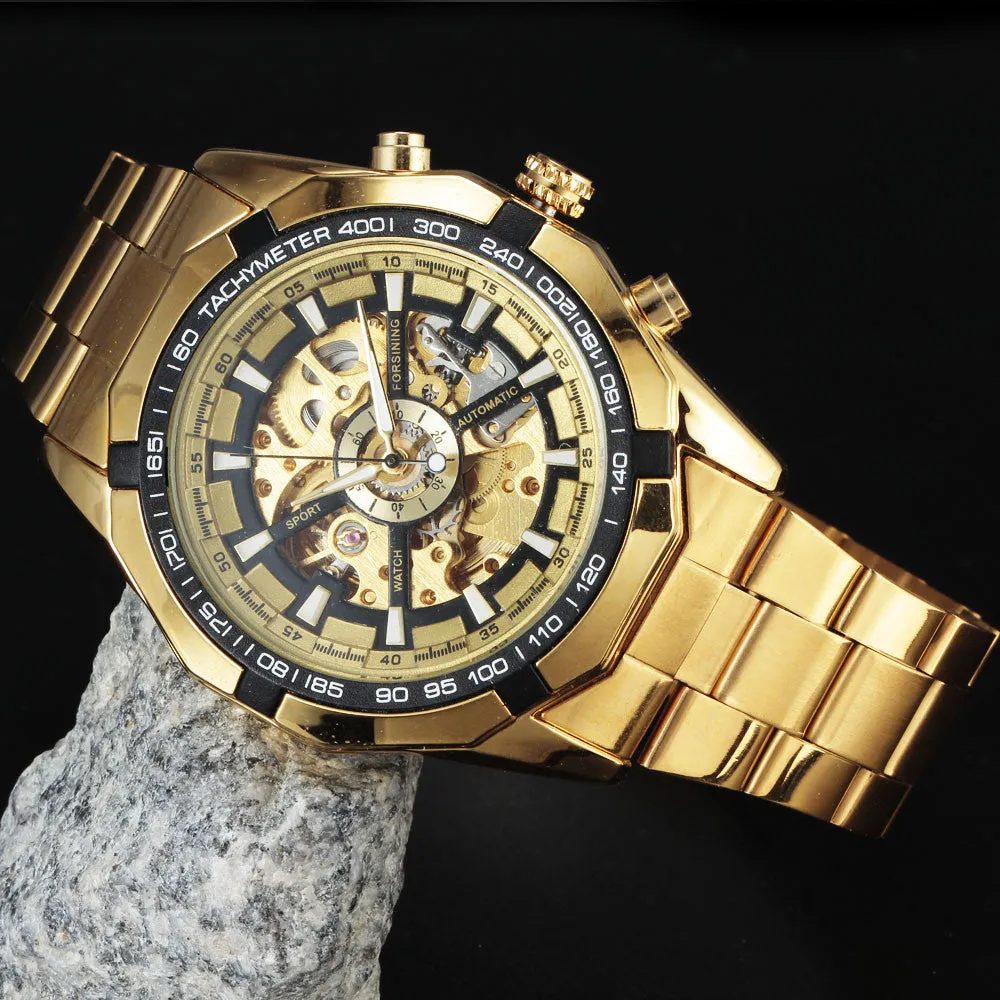 Skeleton Automatic Mechanical Watch