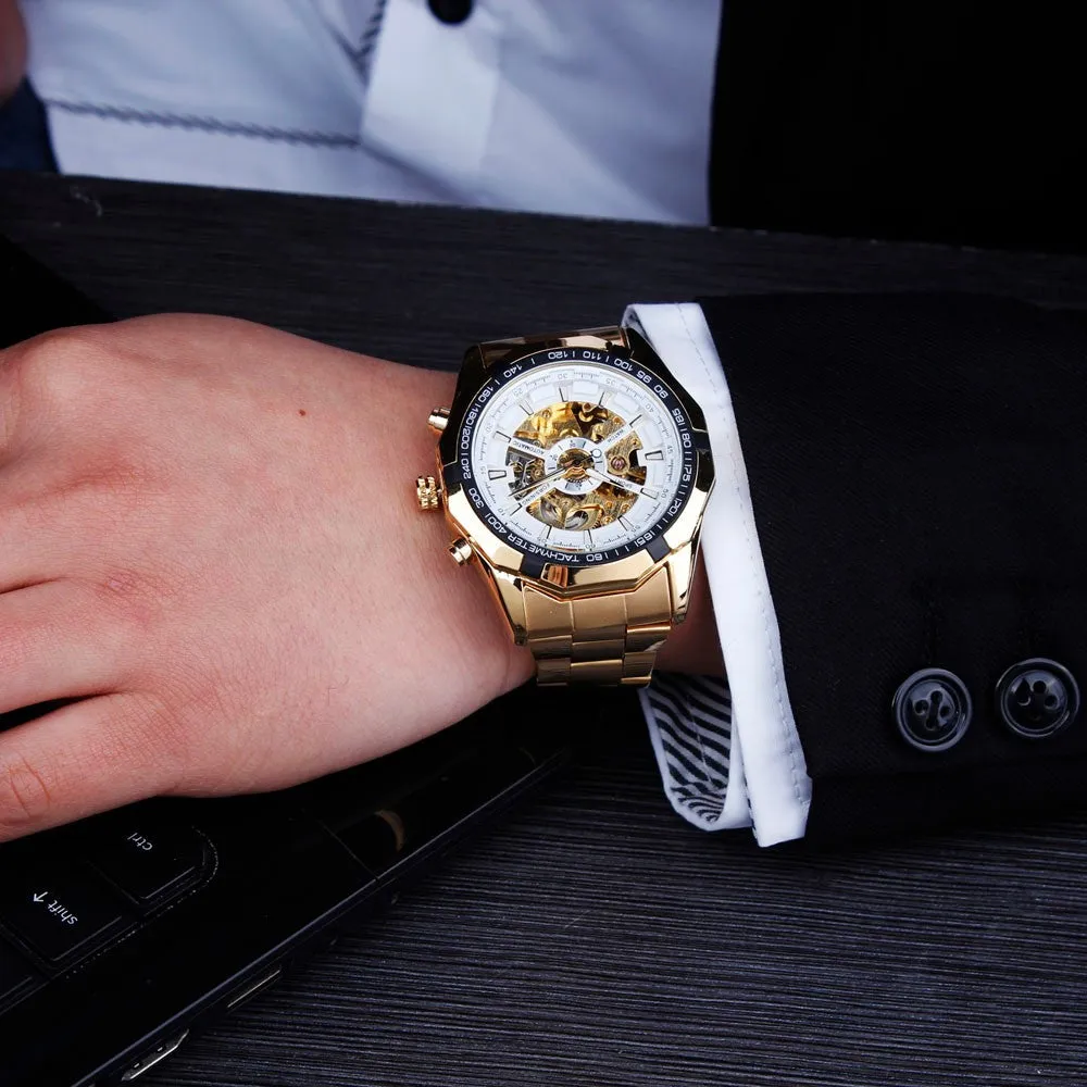 Skeleton Automatic Mechanical Watch