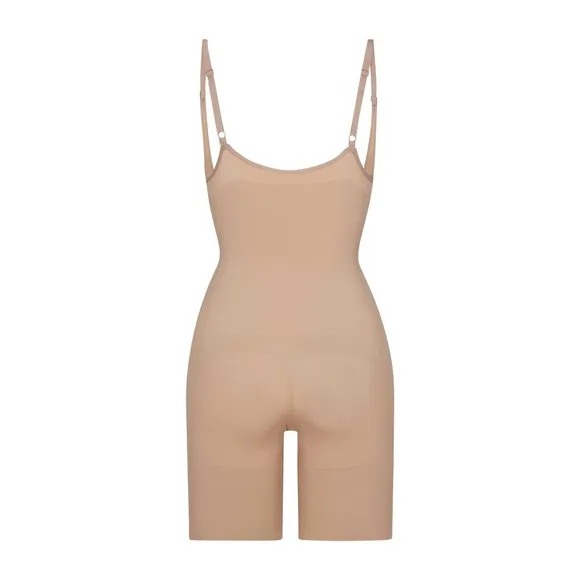SKIMS NWOTSeamless Sculpt Butt Lifting Open Bust Bodysuit Beige Women’s Large