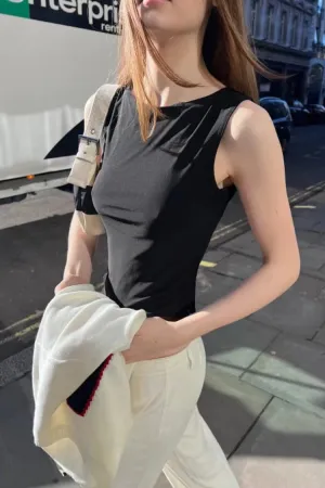 Sleeveless Mesh Top