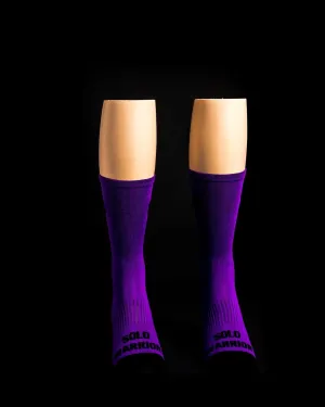 Solid Purple Solo Warrior Socks