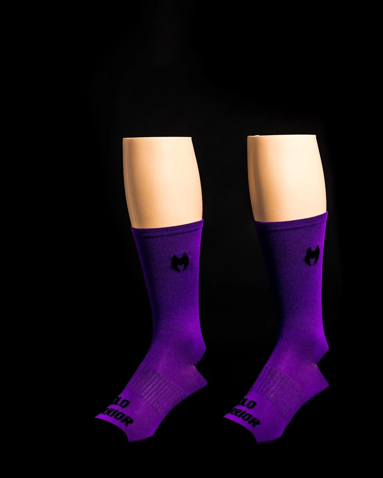 Solid Purple Solo Warrior Socks