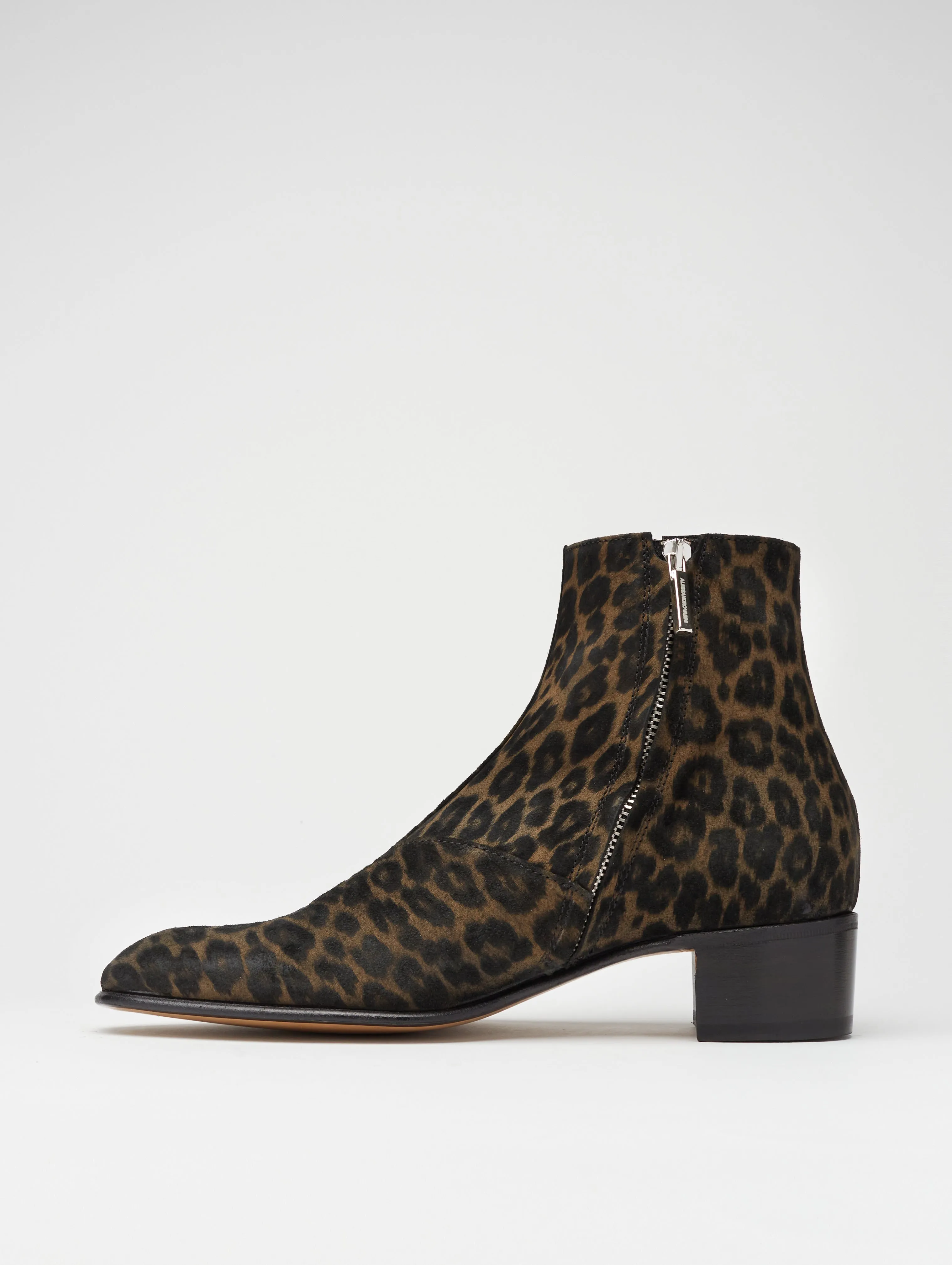 SONNY 40MM ANKLE BOOT IN LEOPARD SUEDE - Woman