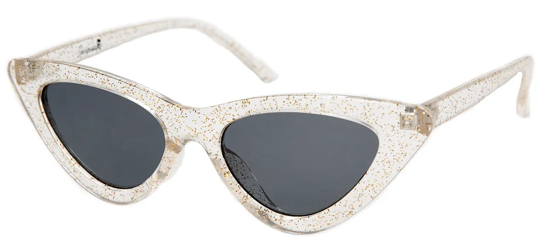 SOURPUSS CAT EYE SUNGLASSES GLITTER
