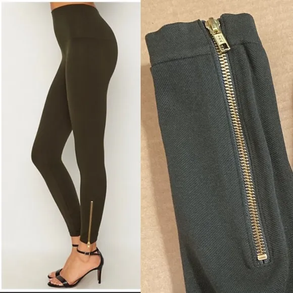 Spanx Look At Me Now Side Zip Leggings size L