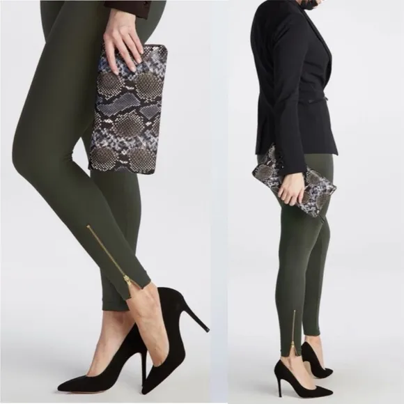 Spanx Look At Me Now Side Zip Leggings size L