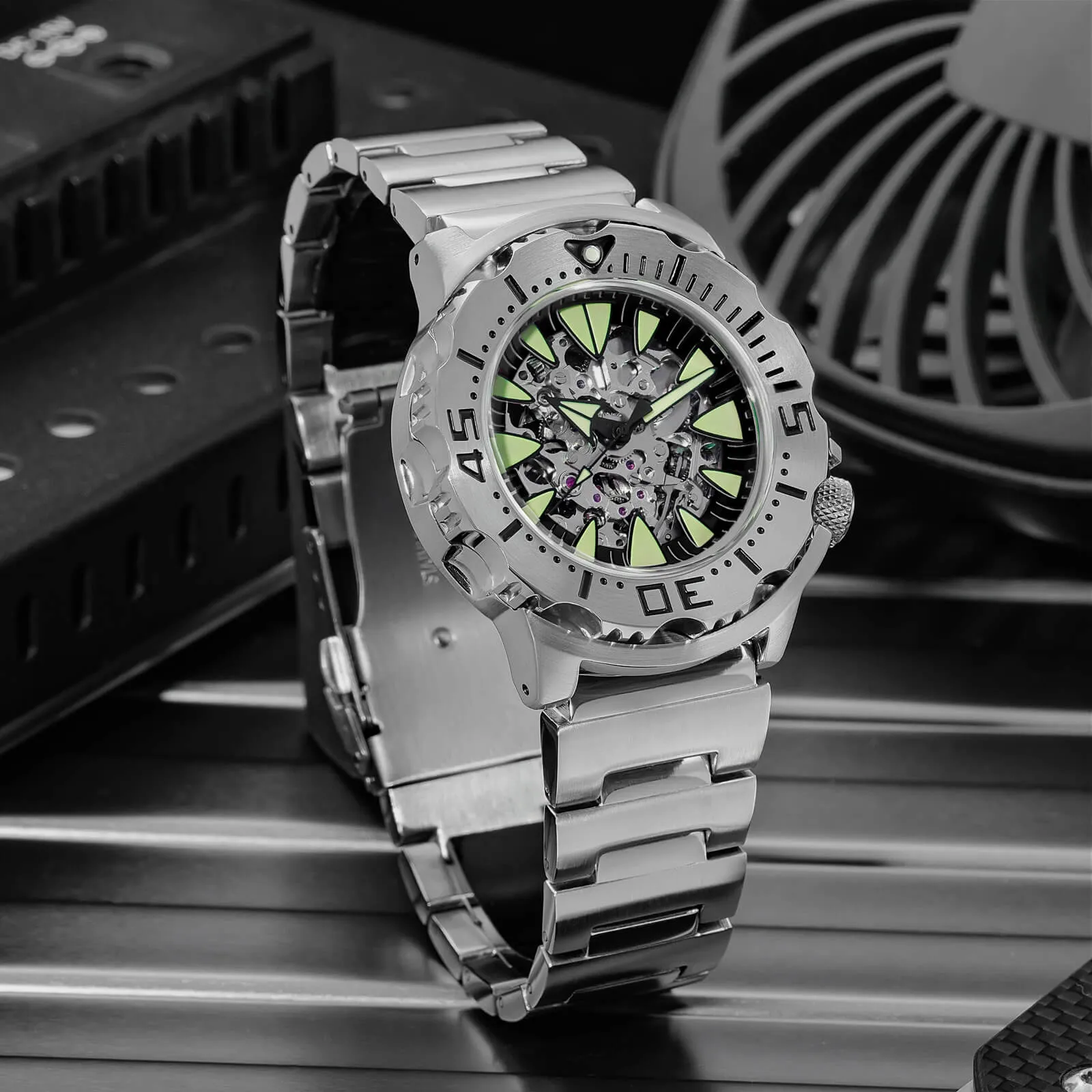 ★Spring Sale★ADDIESDIVE OceanMonster Dive Watch AD2103-skeleton