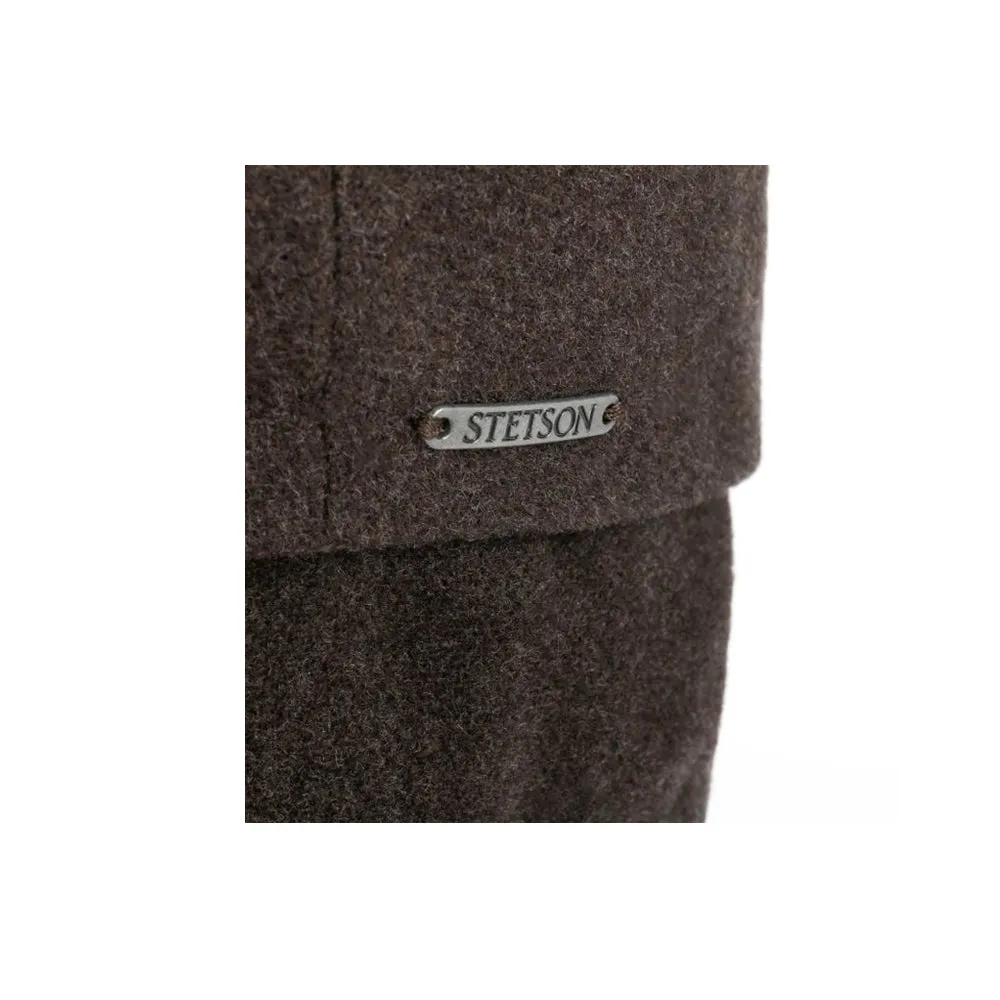 Stetson - Kent Wool Earflaps - Sixpence/Flat Cap - Brown