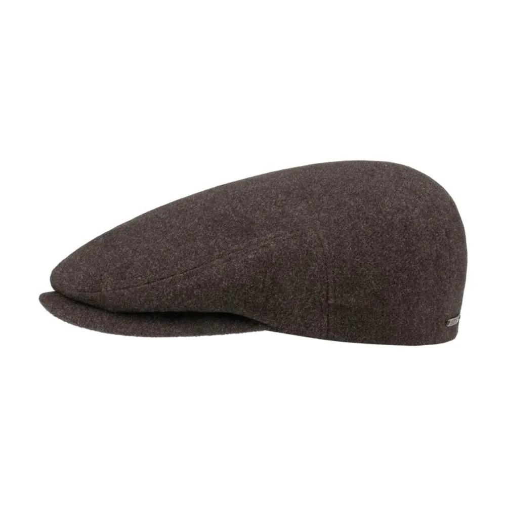 Stetson - Kent Wool Earflaps - Sixpence/Flat Cap - Brown