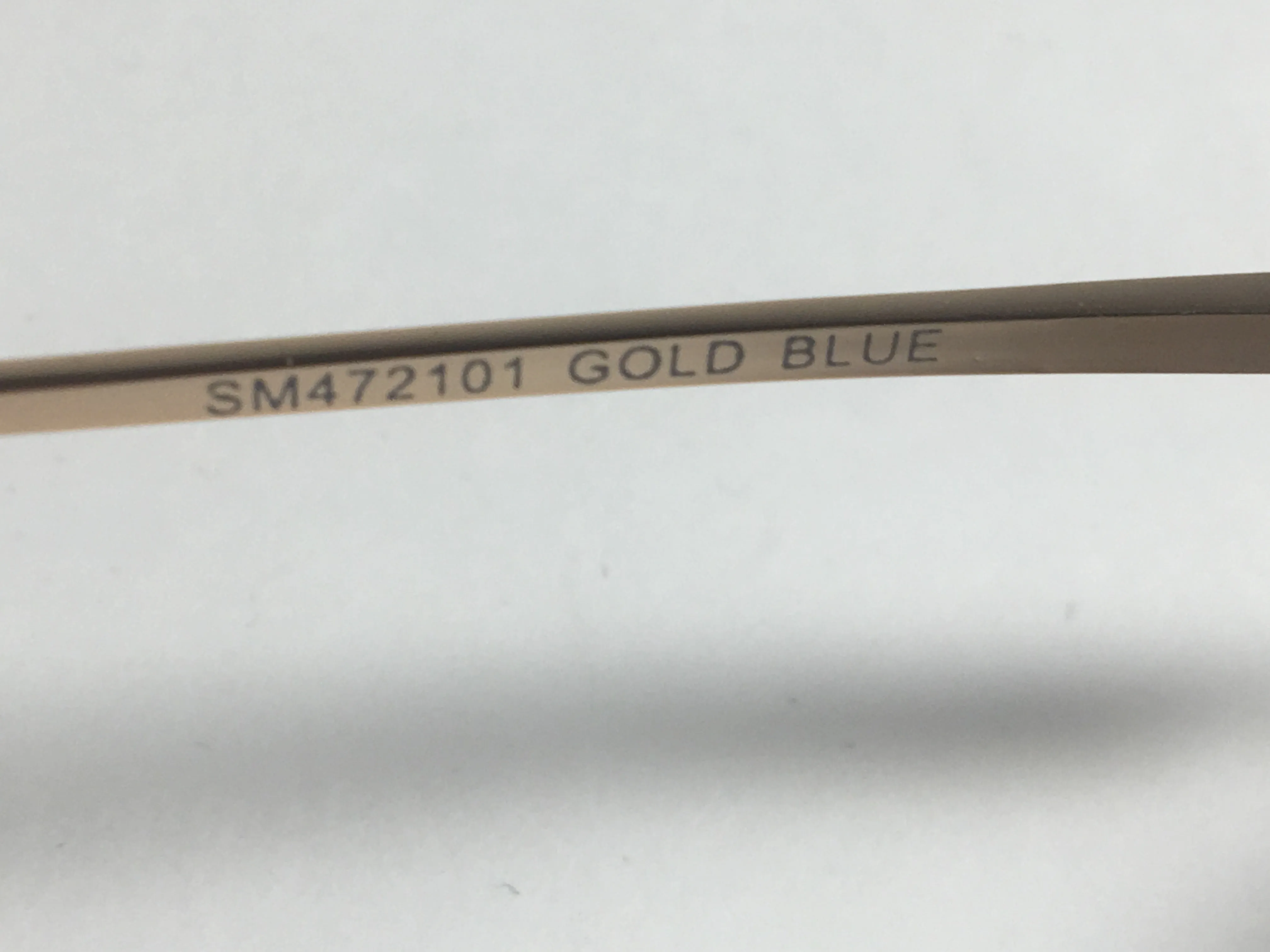 Steve Madden Aviator Pilot Sunglasses Gold Metal Frame Blue Mirror Lens SM472101GLDBL