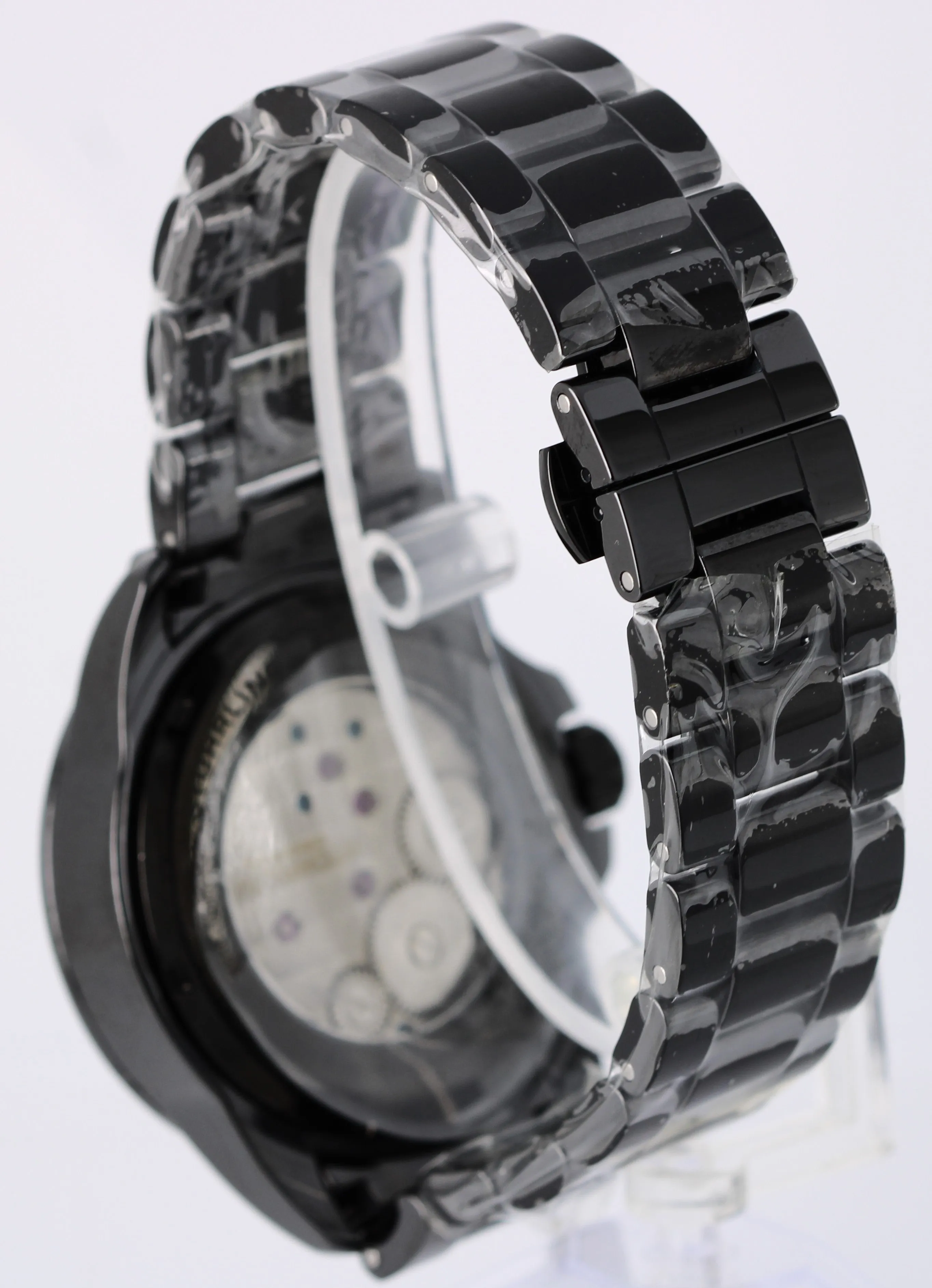 Stuhrling The Pinnacle 47mm Tourbillon PAPERS Black Ceramic LTD Watch BOX