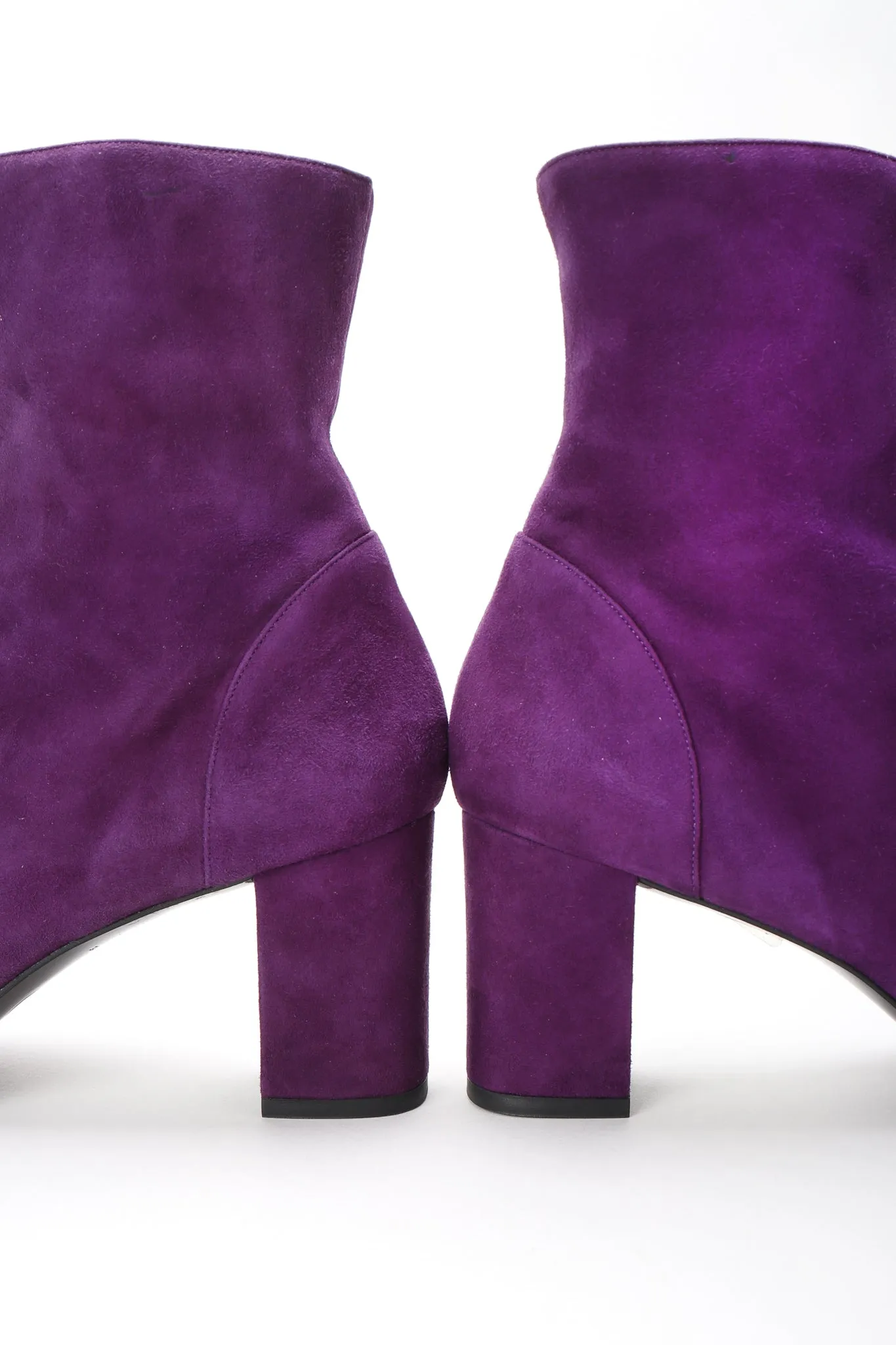 Suede Cap Toe Ankle Boots