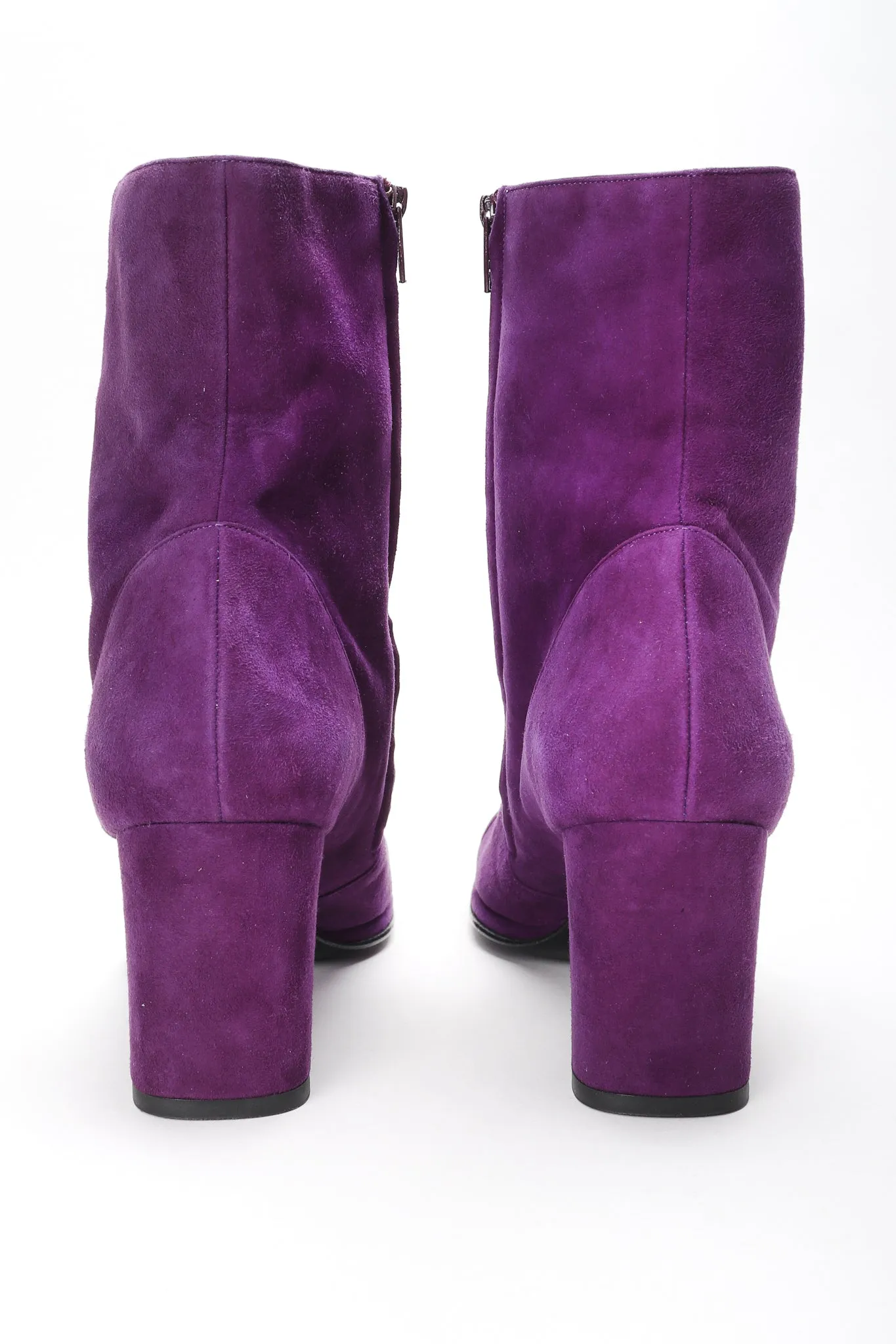 Suede Cap Toe Ankle Boots