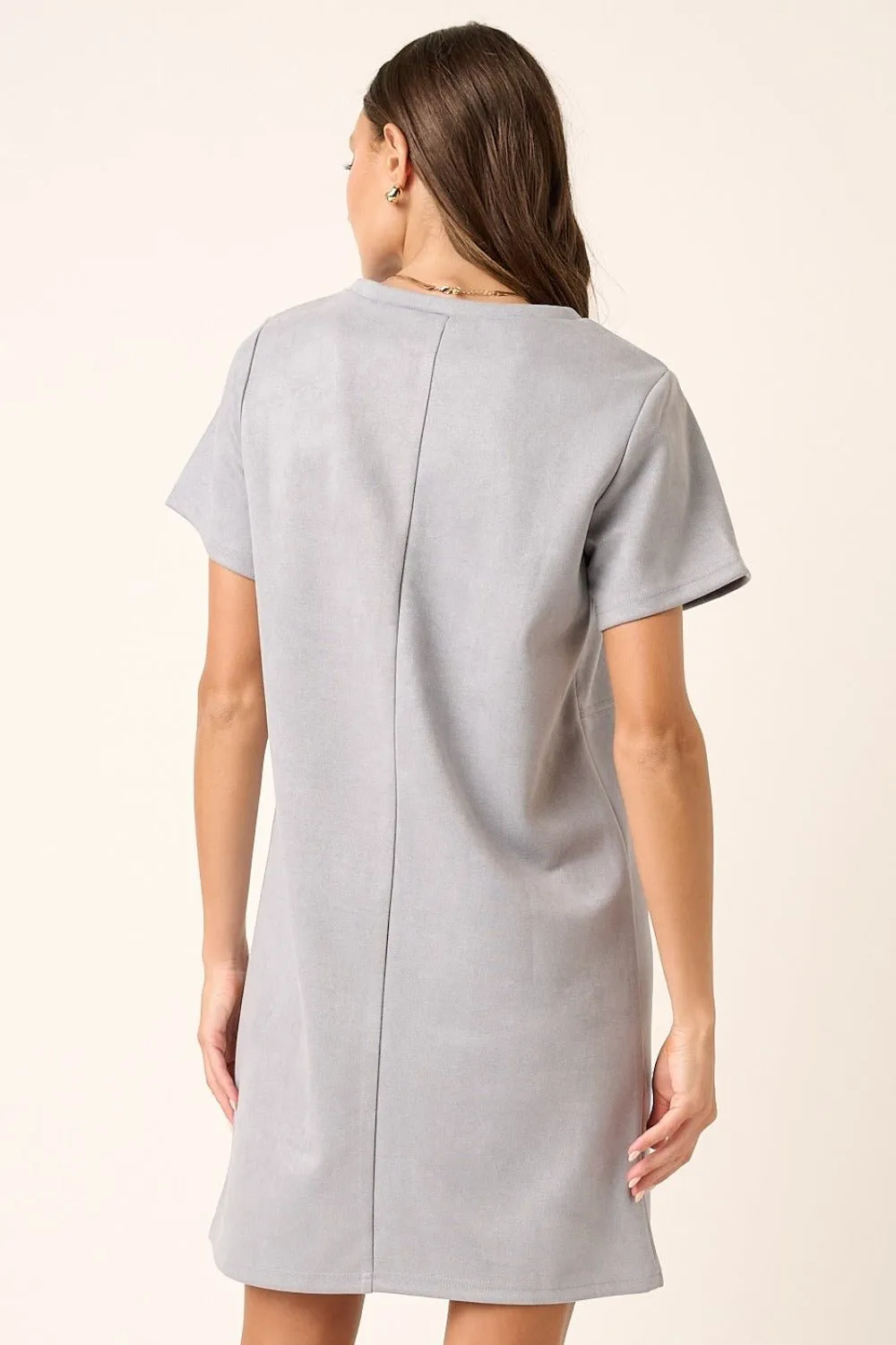 Suede Shift Dress