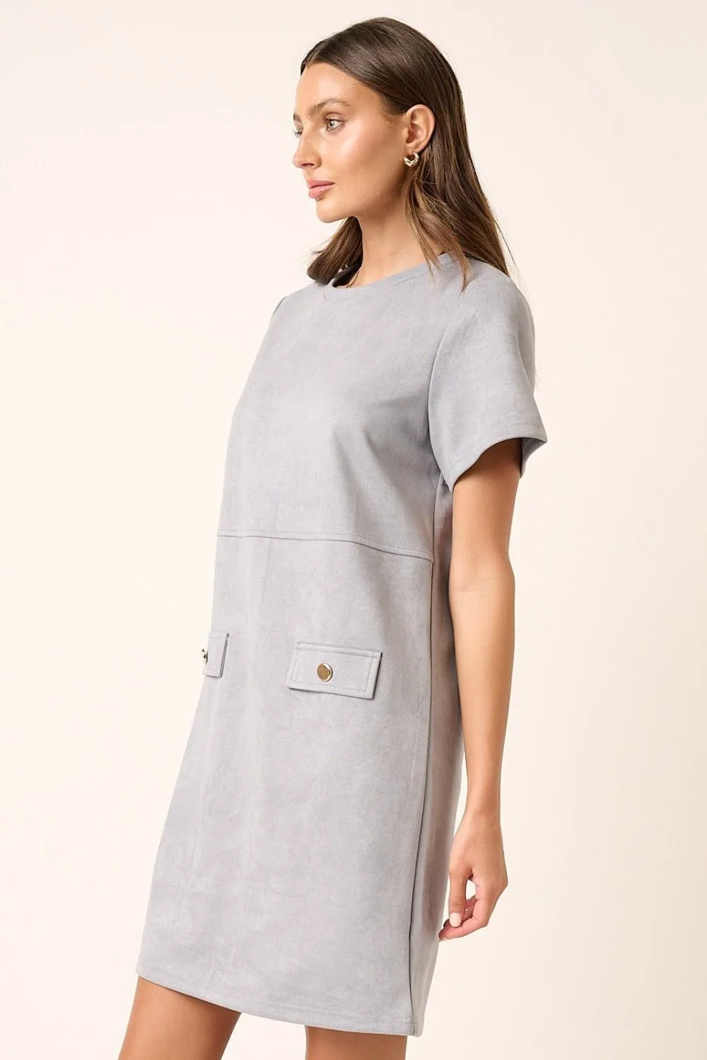 Suede Shift Dress